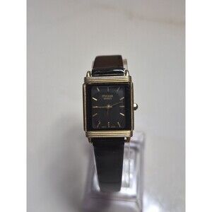 Vintage Pulsar V701-X043 Black Ladies' Tank Watch New Battery. New Band